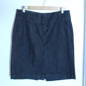 Stretch denim miniskirt